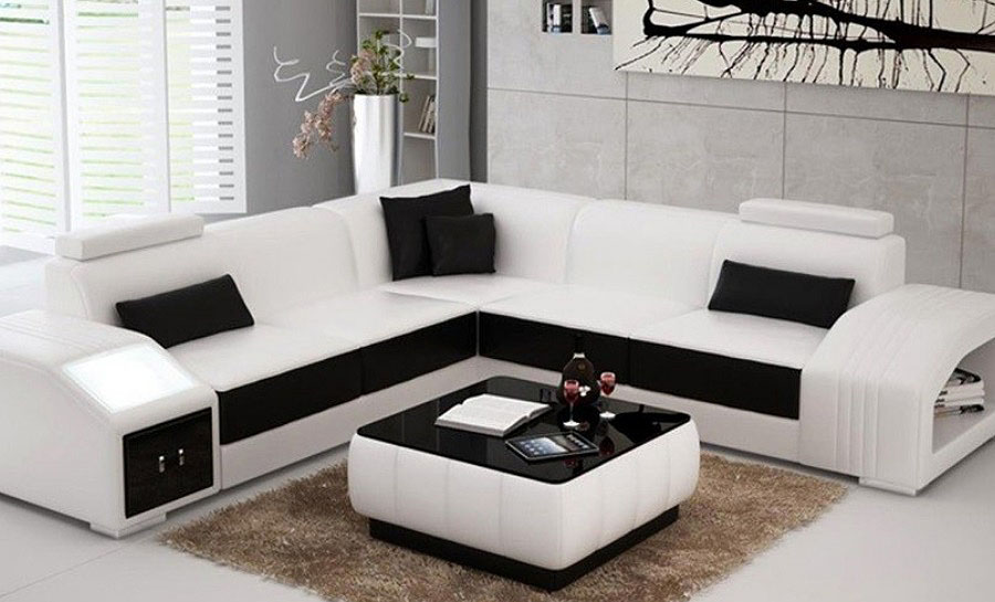 Envie Leather Sofa Lounge Set